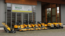 Ein Foto mit Stiga Gartengeräte, welche vom Autohaus Wiese in Vreden vertrieben und repariert werden.